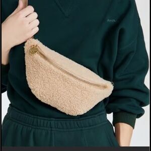 Stoney Clover Lane Cozy Tan Sherpa Crossbody Bag